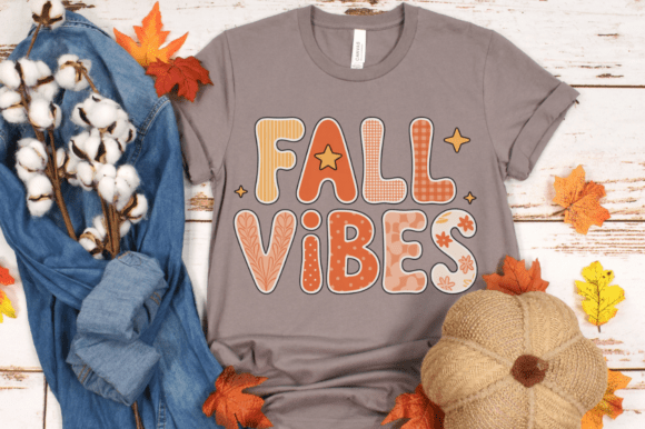 Download Retro Fall Vibes PNG Design - Premium Resources
