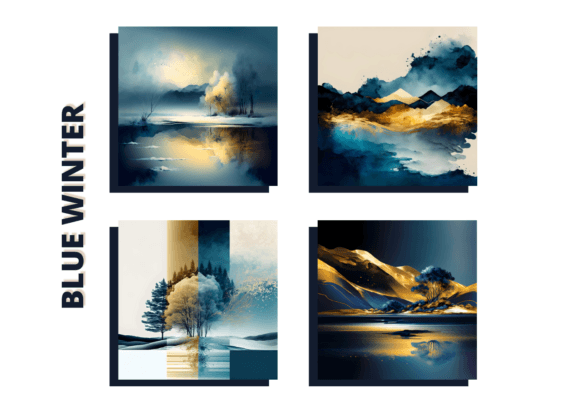 Download Winter Landscape Blue Background - Blue background Collection