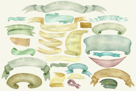 Download Watercolor Ribbon Clipart, Vintage Frame - Premium Resources