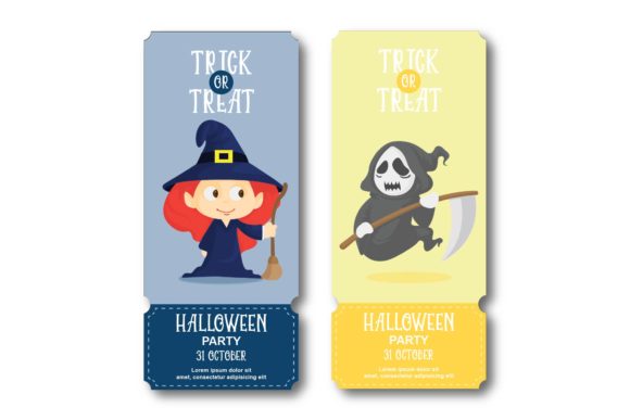 Download Halloween Invitation Yellow Blue Vectors - Halloween invitation Collection