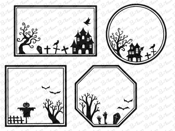 Download Halloween Silhouette Frame - Silhouette frame Collection