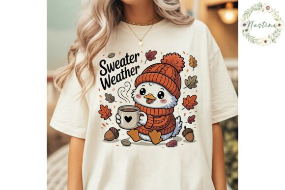 Download Cute Duck Sweater Weather PNG Clipart - Sweater weather png Collection
